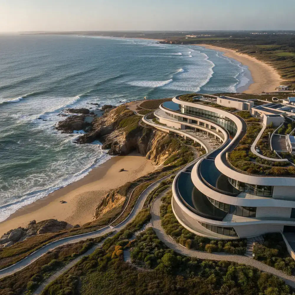 Vistas costeras y diseño arquitectónico del Silver Coast Casino Lodge